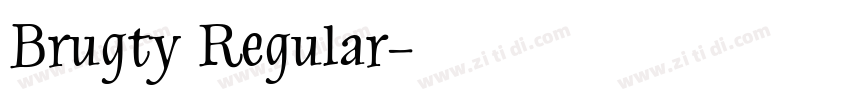 Brugty Regular字体转换